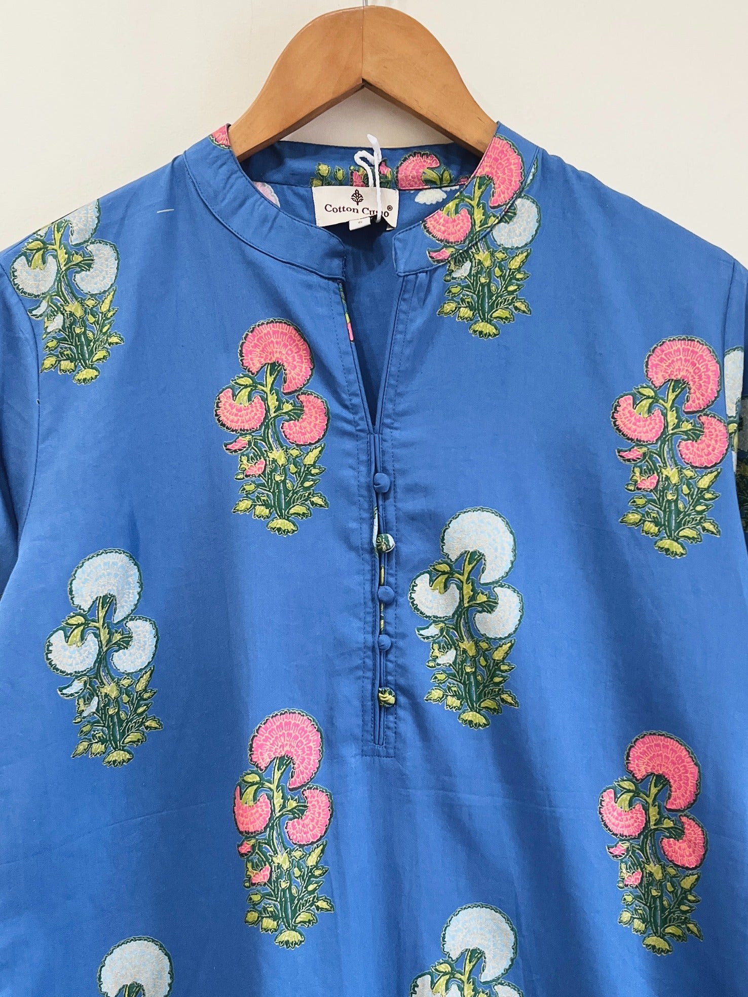 Botanical Bliss Cotton Kurta Set