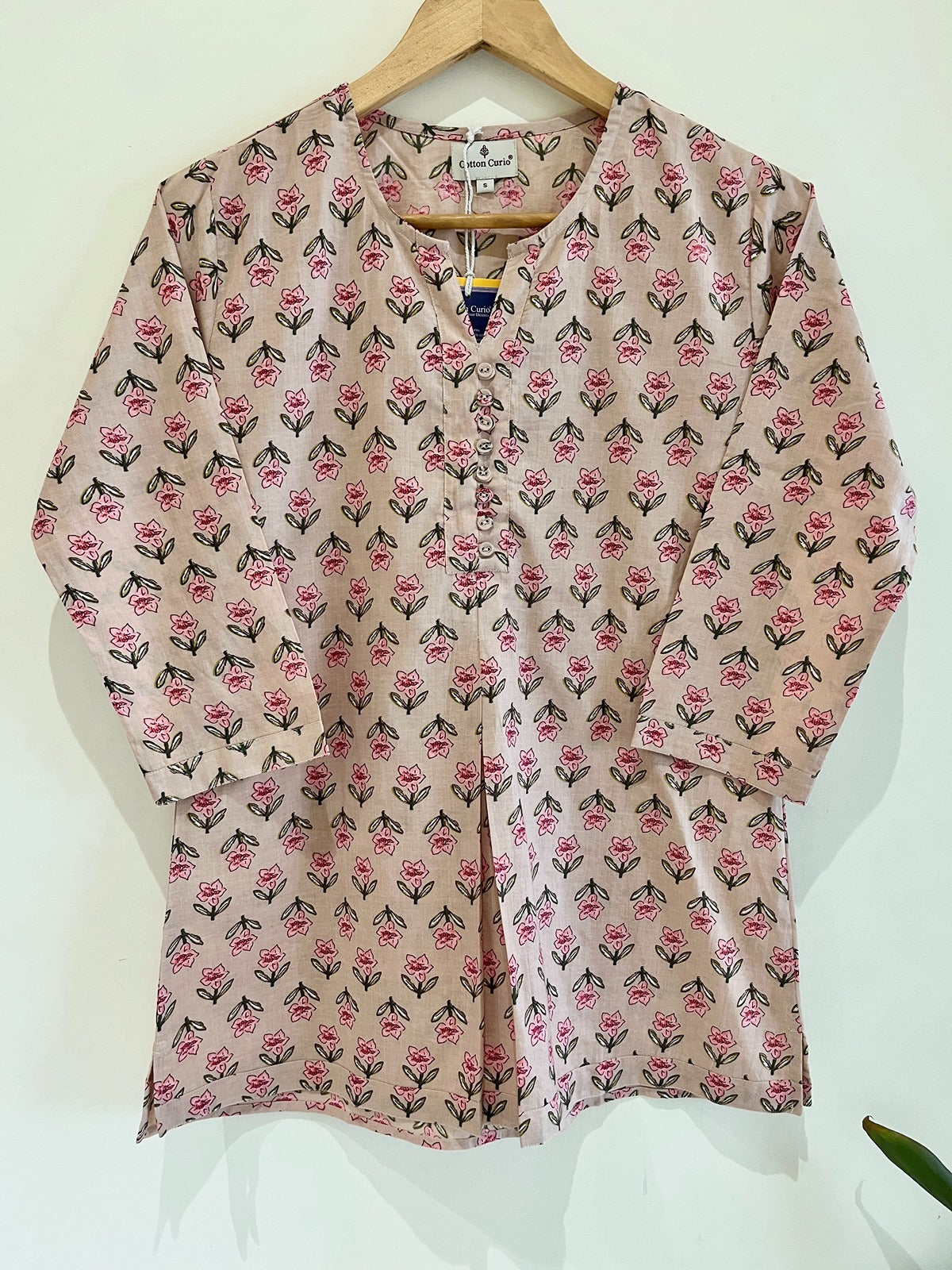 Block Printed Short Kurti