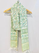 Block Printed Chanderi Dupatta