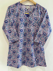 Block Printed Short Kurti