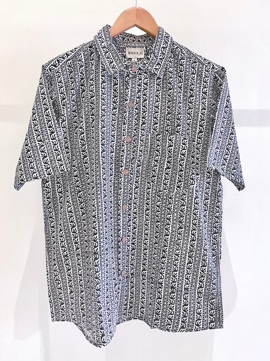 COTTON BLOCK PRINTED HALF SLEEVE SHIRT