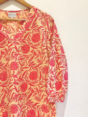 Block Printed Short Kurti