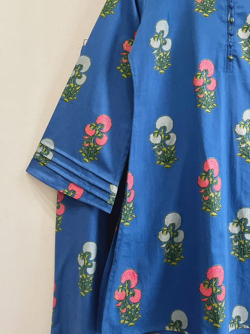 Botanical Bliss Cotton Kurta Set