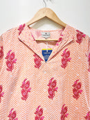 Coral Bloom Cotton Co-Ord set