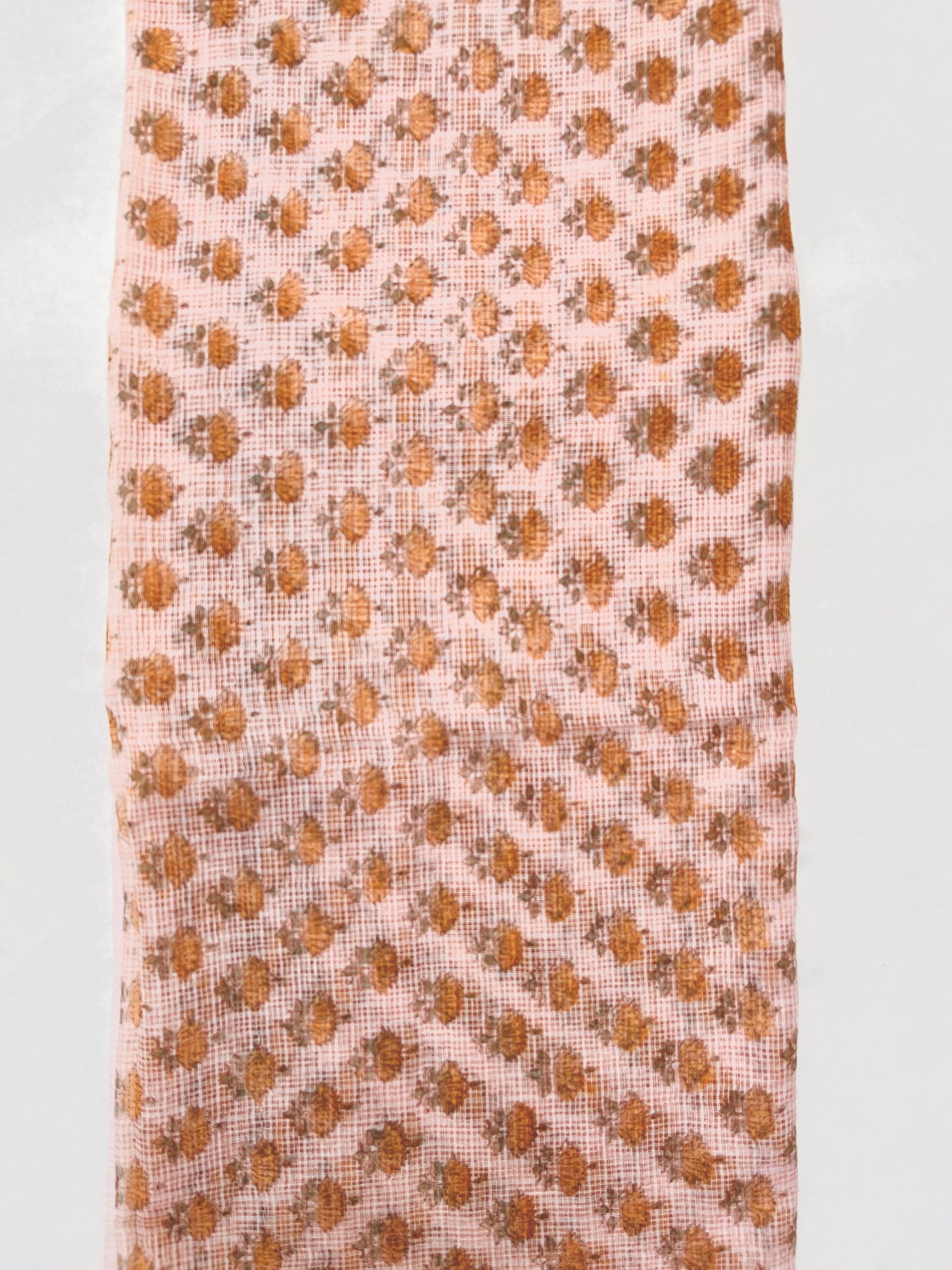 Block Printed Kota Doria Dupatta