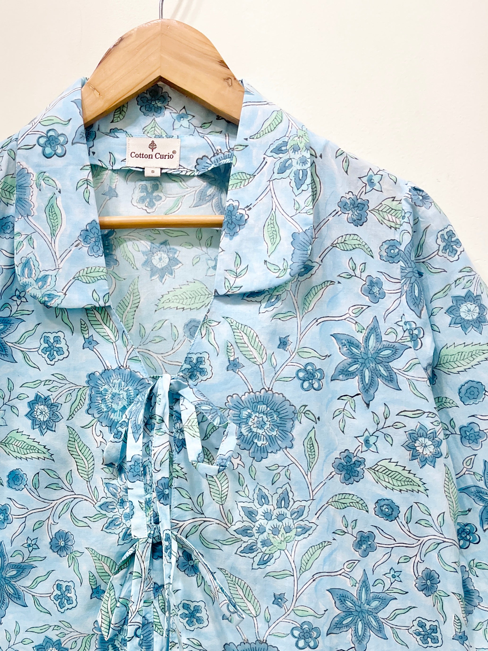 Women’s Cotton Block Printed Short Top