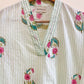 Green Bouquet Block Printed Cotton  Kurta