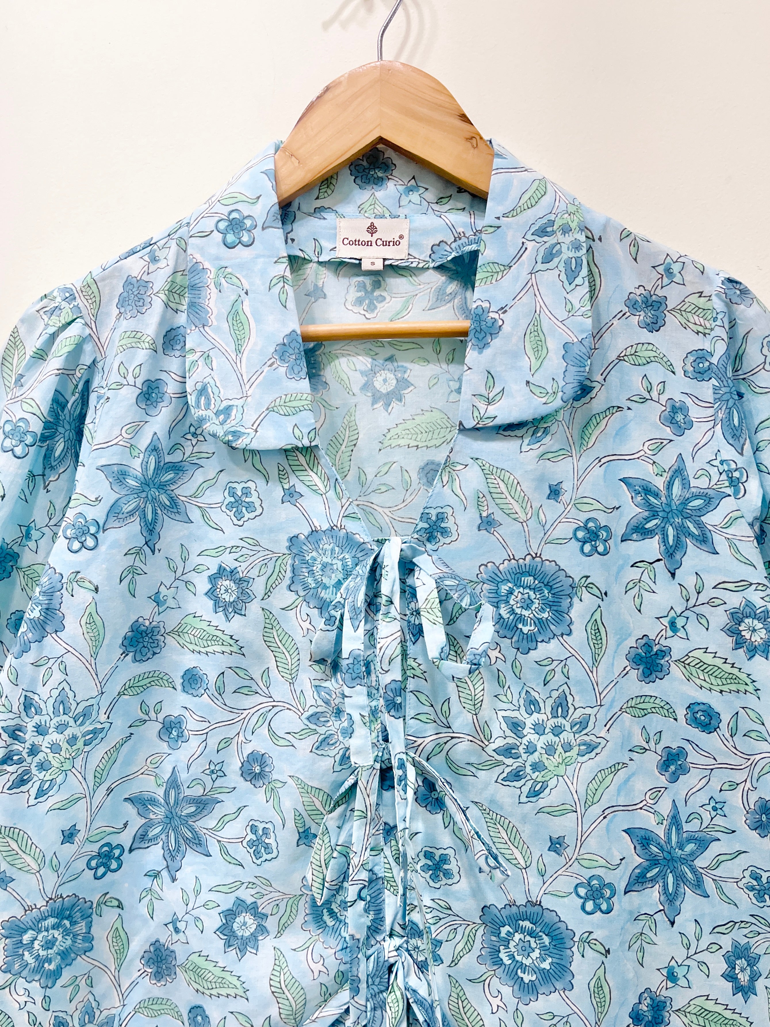 Women’s Cotton Block Printed Short Top