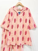 Coral Bloom Cotton Co-Ord set