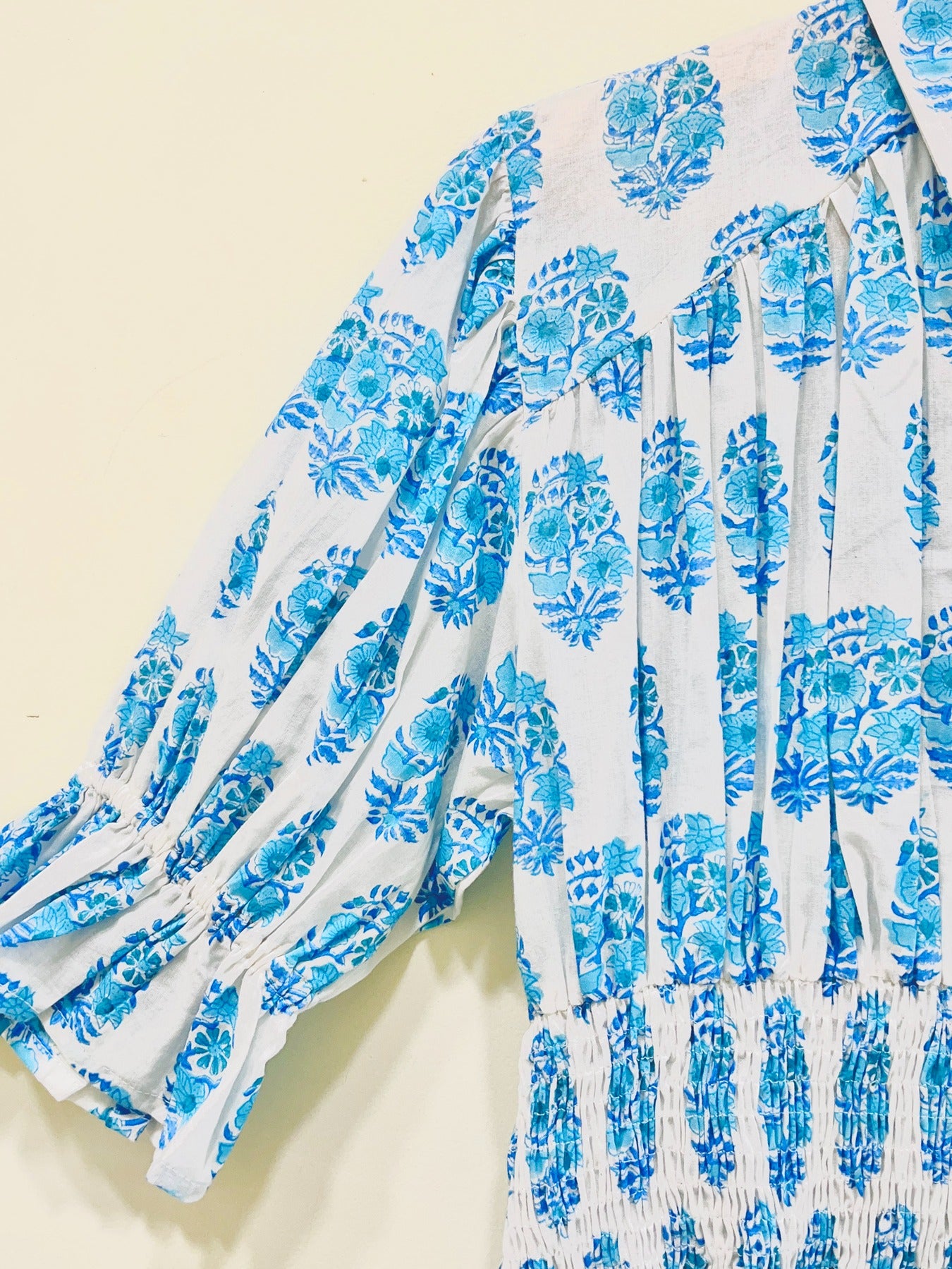 Block Printed Cotton Short Top