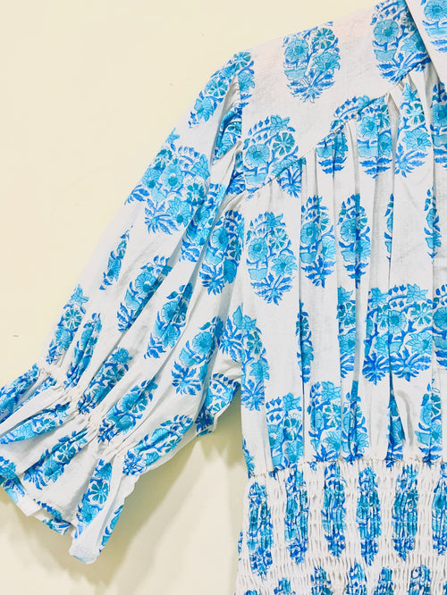 Block Printed Cotton Short Top