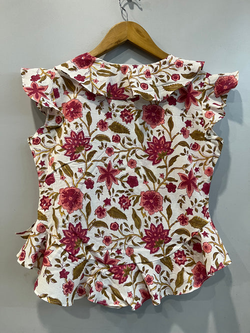 Isla Bloom Ruffle Short Top