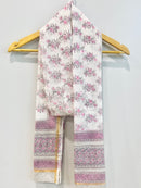 Block Printed Kota Doria Dupatta