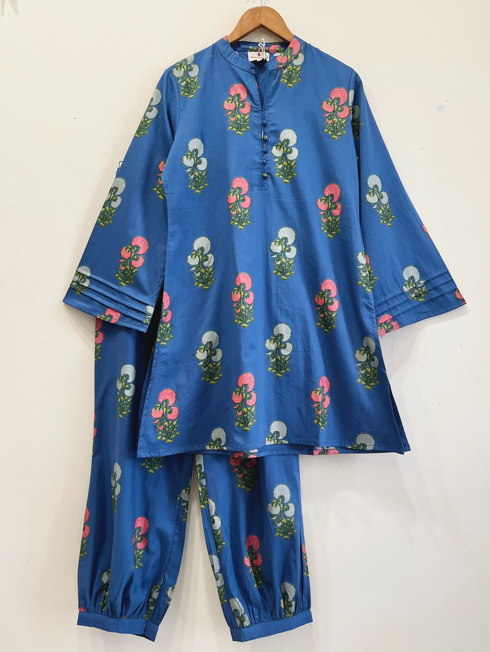 Botanical Bliss Cotton Kurta Set