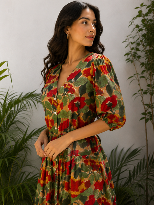 Solstice Garden Cotton Dress