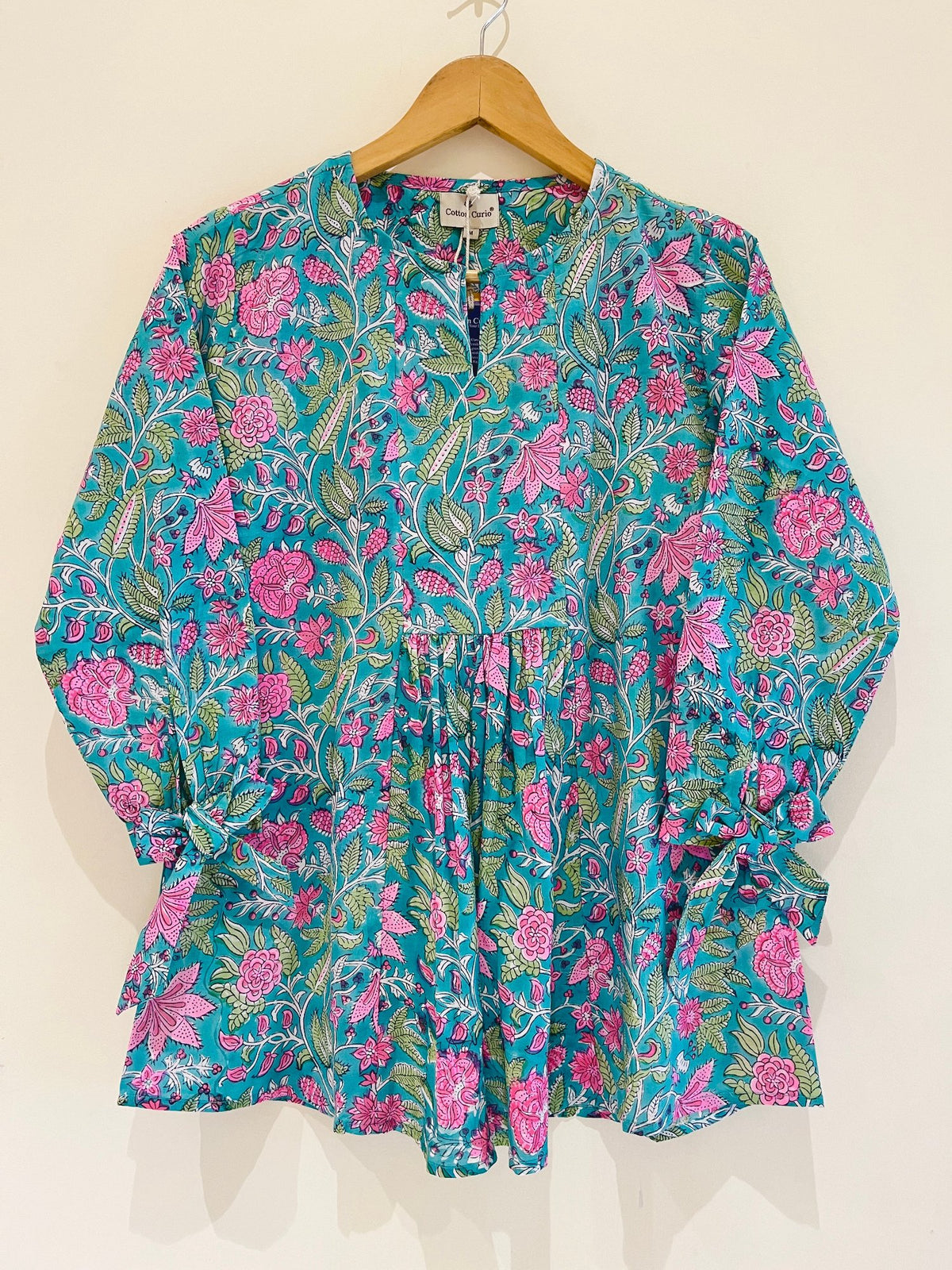 Block Printed Short Top
