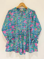 Block Printed Short Top