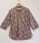 Sage & Blush Cotton Short Kurti