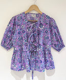 Block Printed Cotton Short Top
