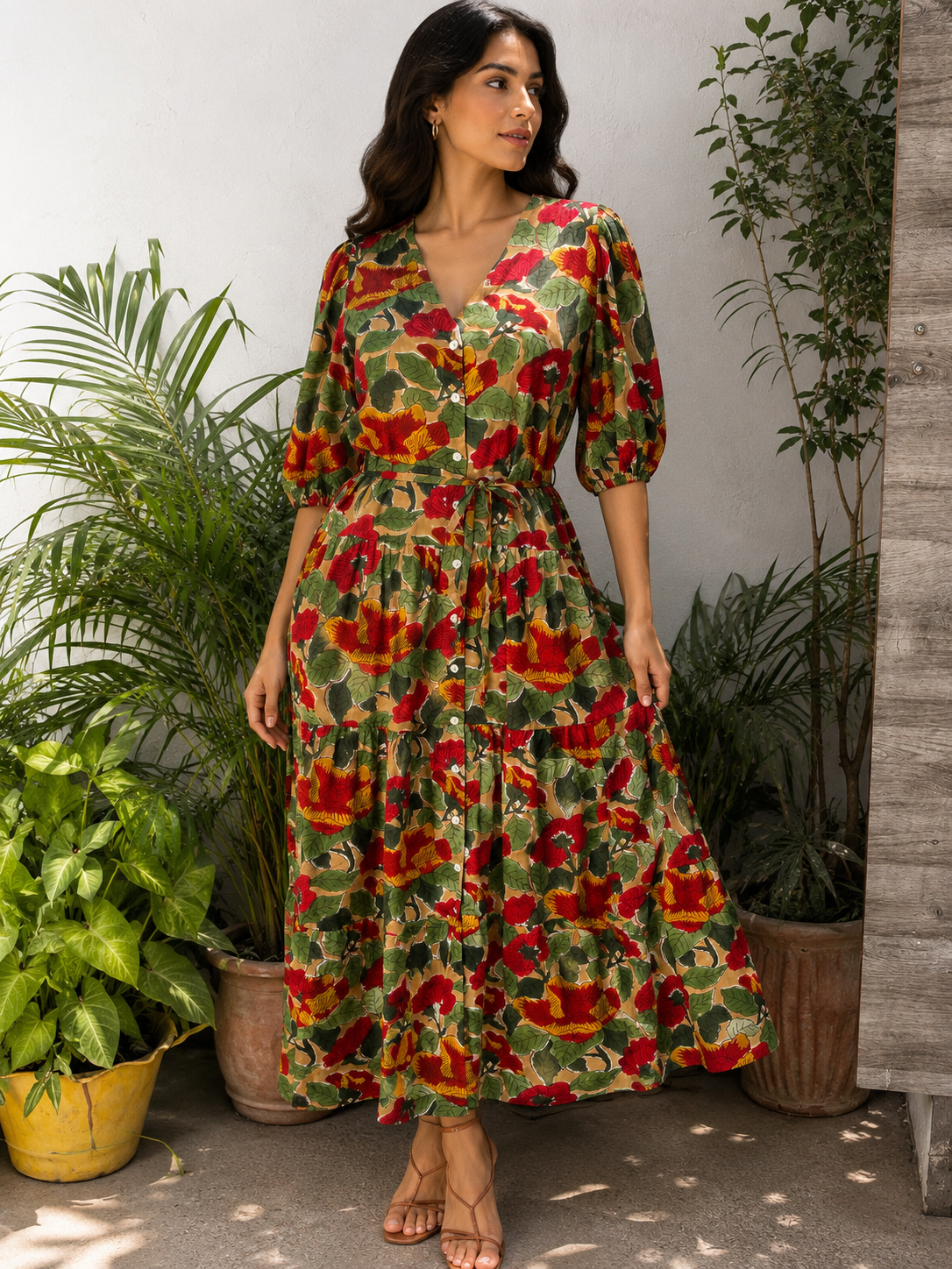 Solstice Garden Cotton Dress