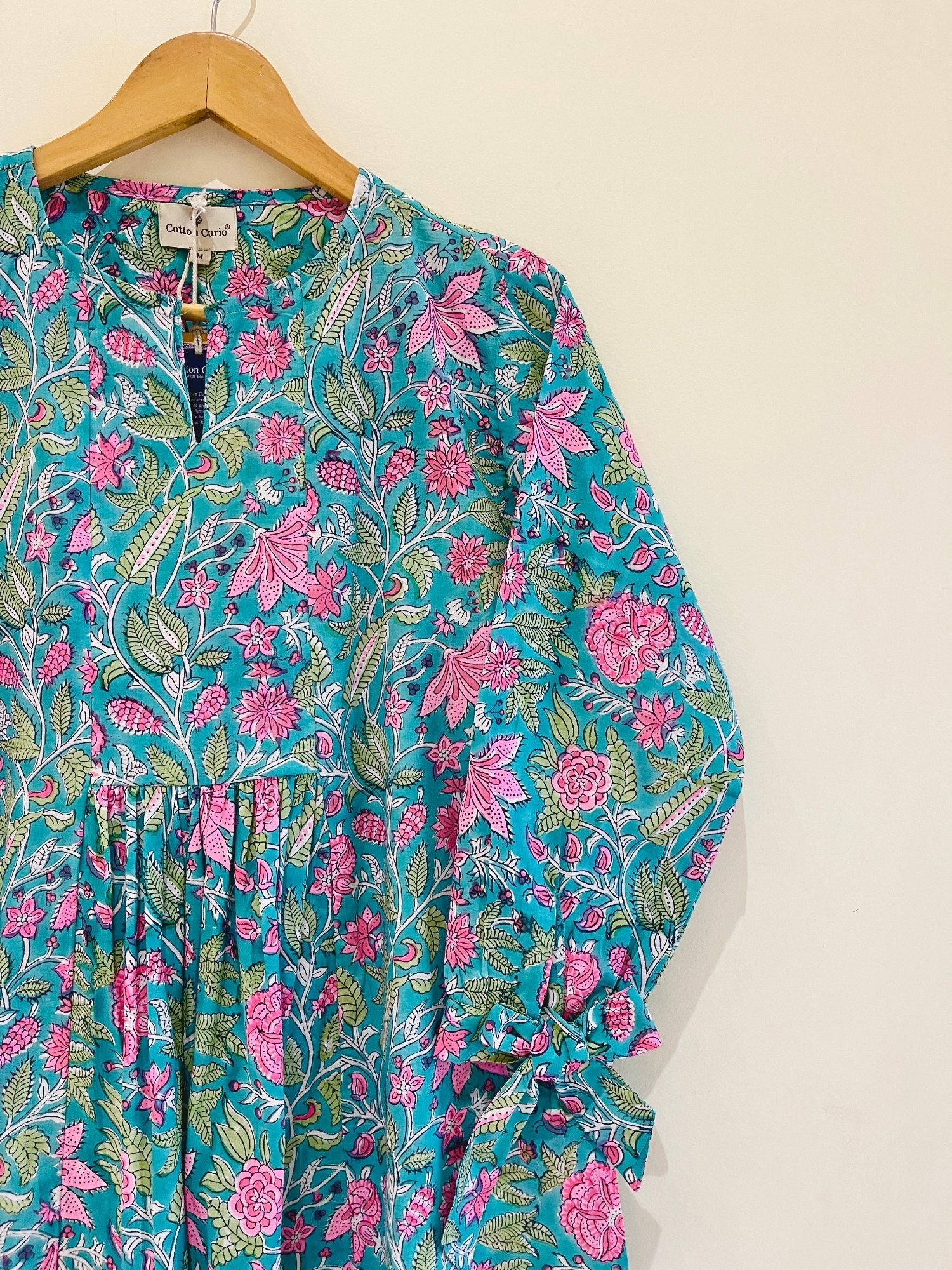 Block Printed Short Top