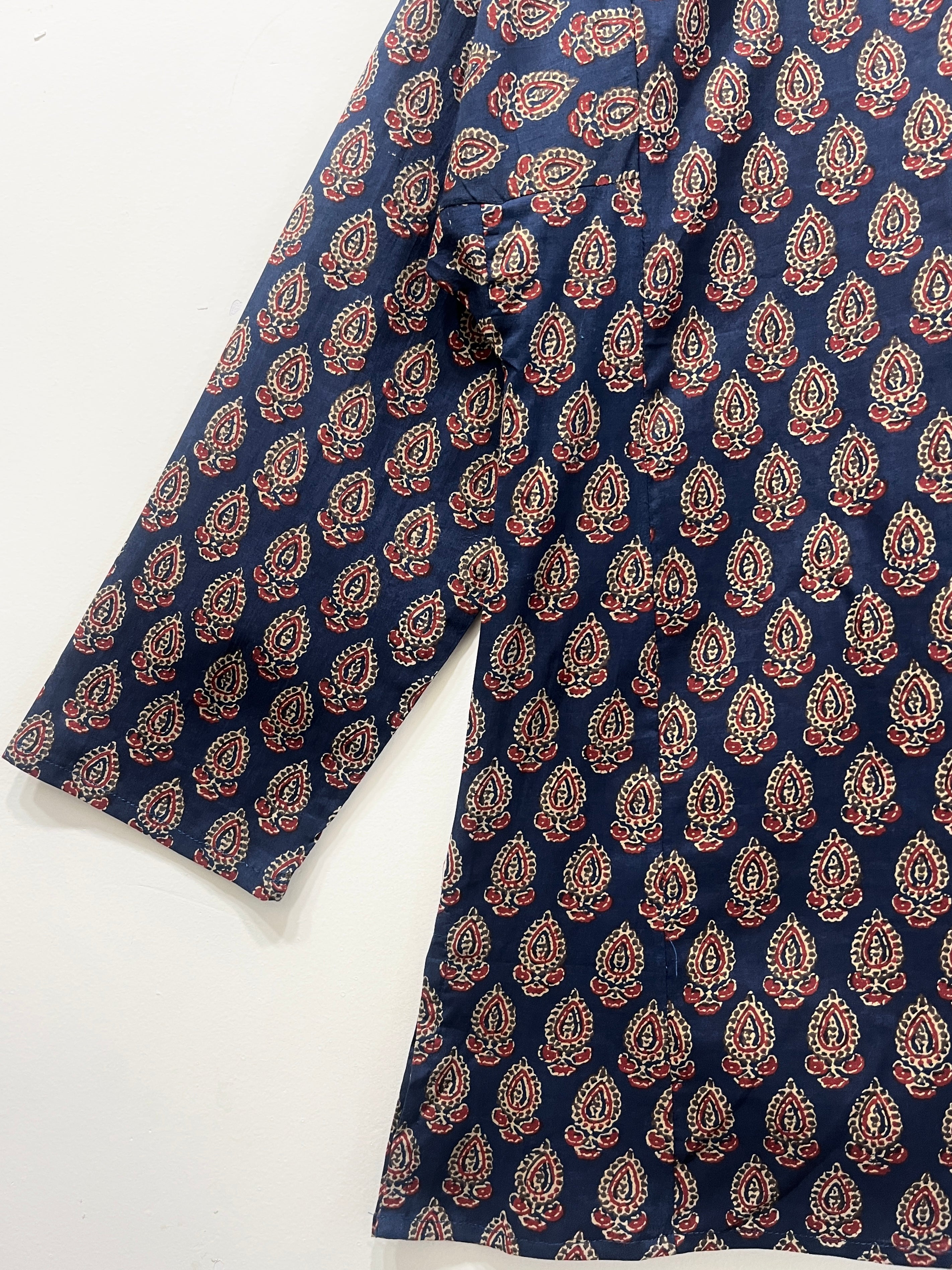 Block Printed Cotton Short Top