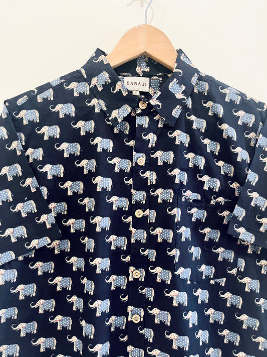 COTTON PRINTED HALF SLEEVE SHIRT