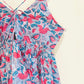 Red Garden Block Printed Cotton Cami Top