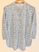 Block Printed Cotton Short Kurti