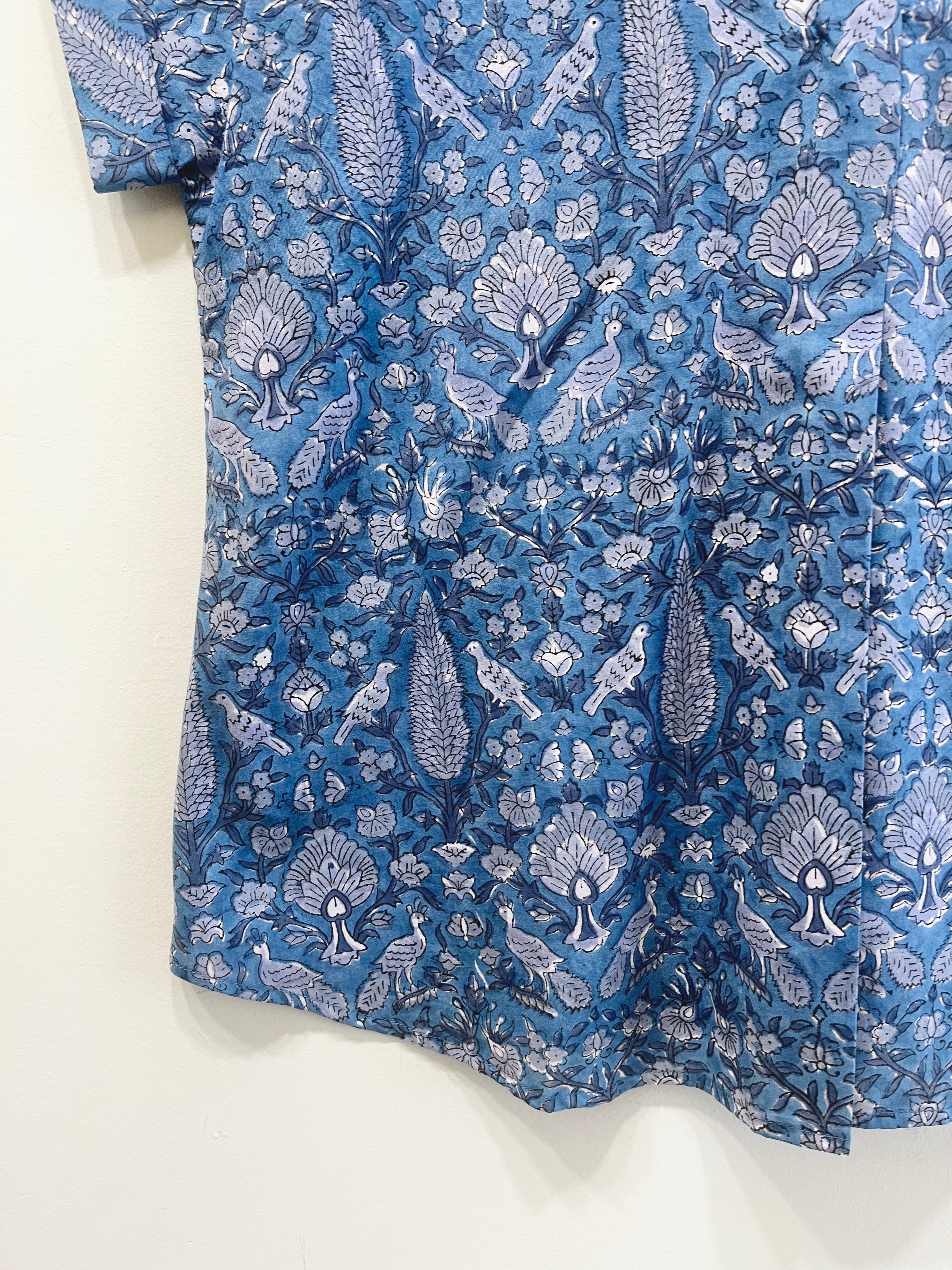 Block Printed Cotton Short Top