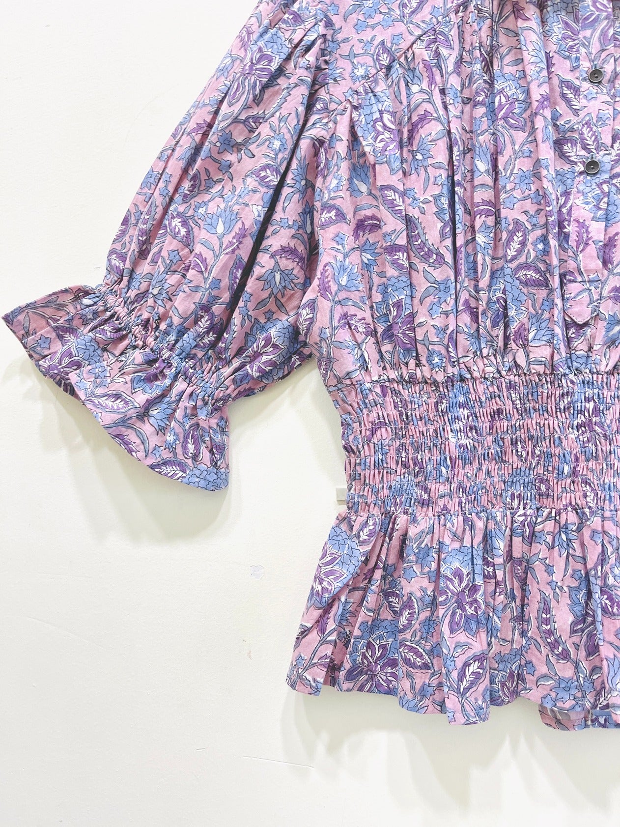 Block Printed Cotton Short Top