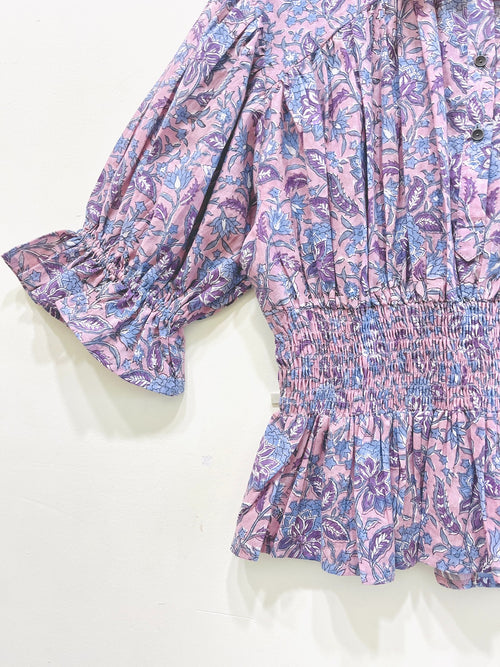 Block Printed Cotton Short Top