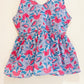 Red Garden Block Printed Cotton Cami Top