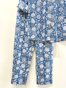 Indigo Floral Cotton Co-Ord set