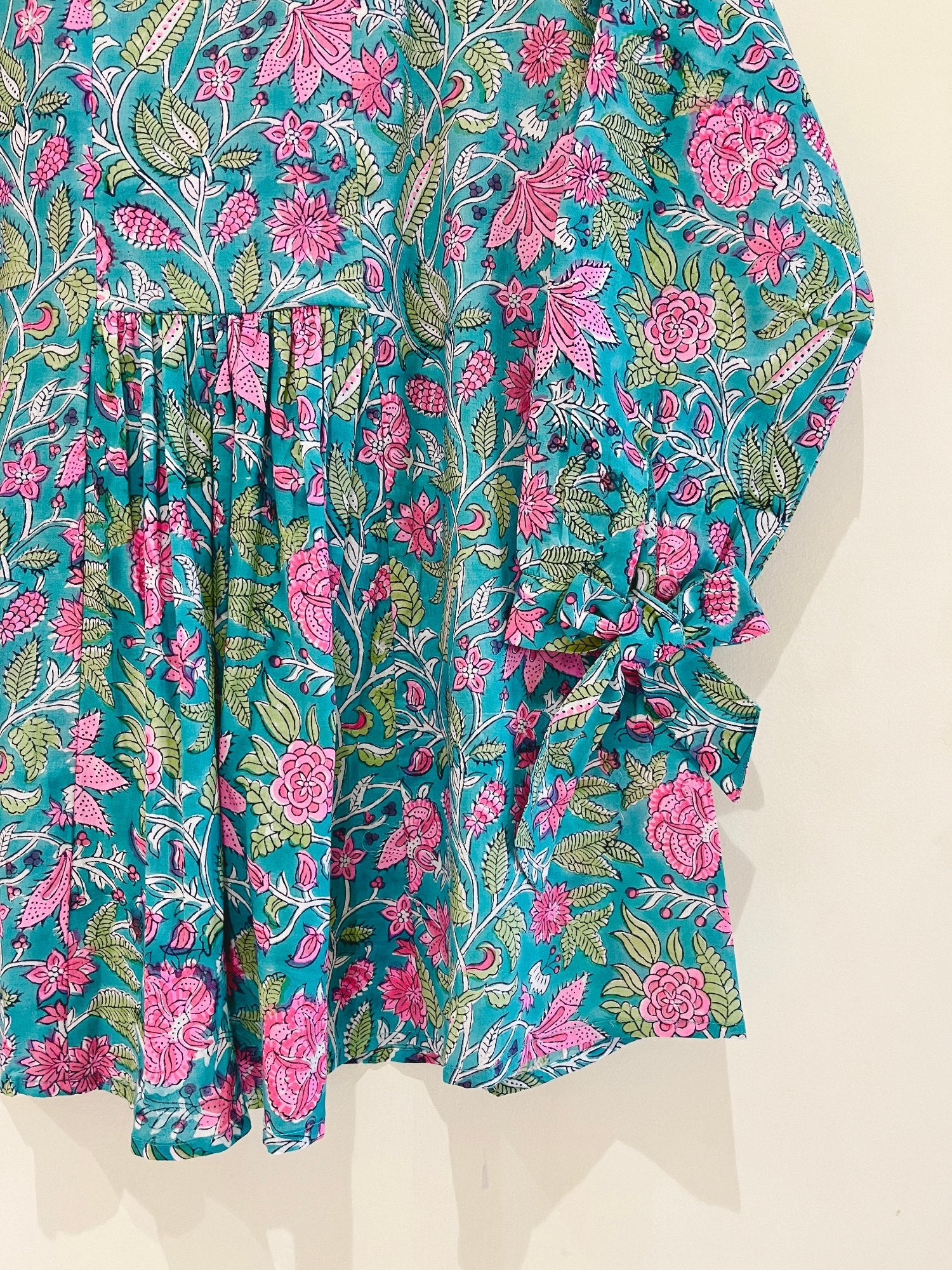 Block Printed Short Top