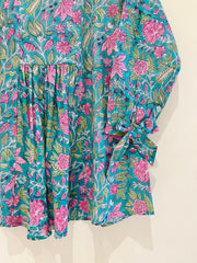 Block Printed Short Top