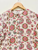 Block Printed Cotton Short Kurti