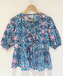 Block Printed Cotton Short Top
