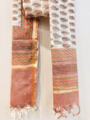 Block Printed Kota Doria Dupatta