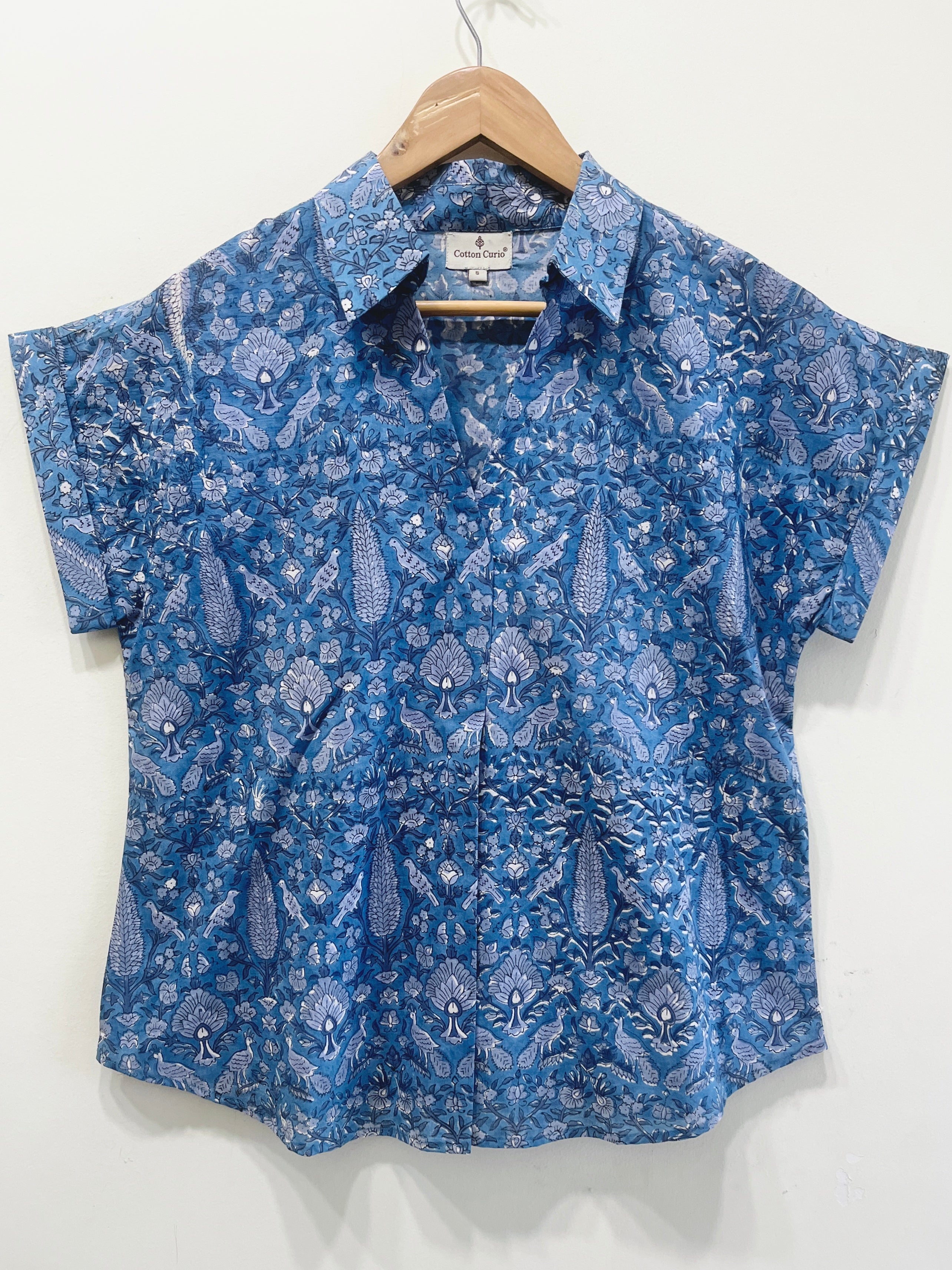 Block Printed Cotton Short Top