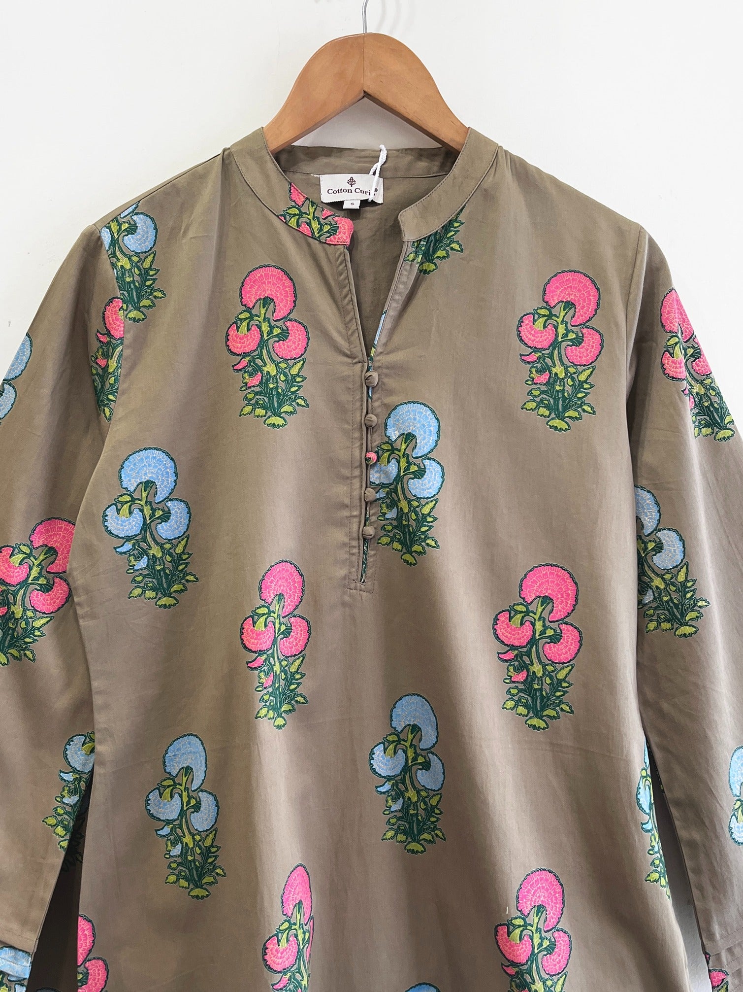 Heritage Bloom Cotton Kurta Set