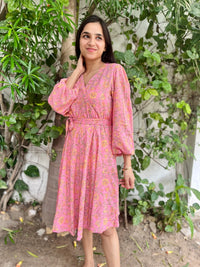Peach Short Dress