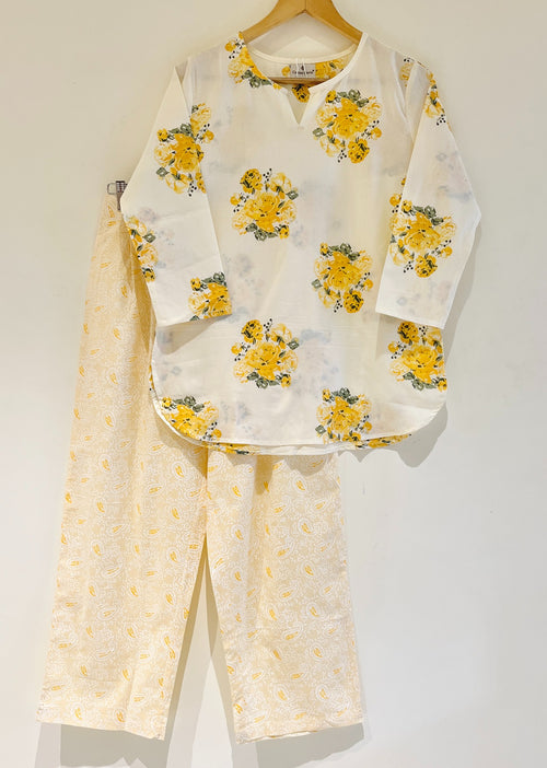 Yellow Bloom Floral Co-Ord set