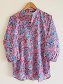 Block Printed Cotton Short Kurti