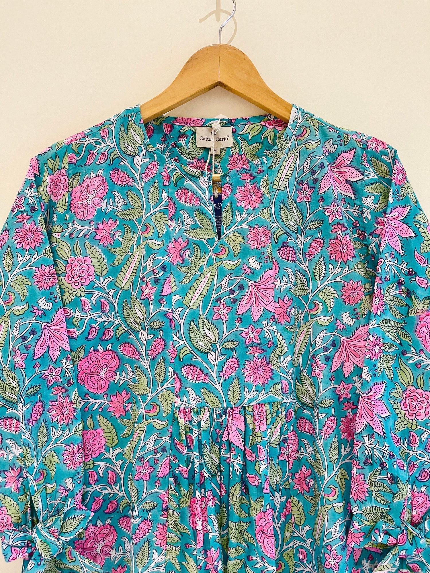 Block Printed Short Top