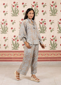 Eris Habotai Silk Co-ord Set, Riverbed