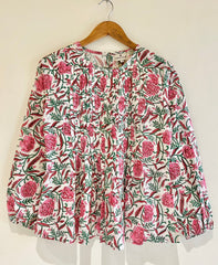 Block Printed Short Top