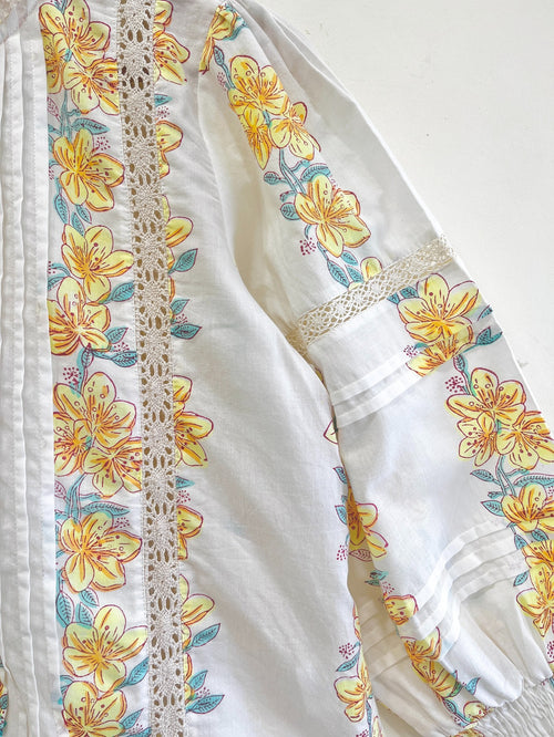 Sunlit Bel Lace Cotton Top