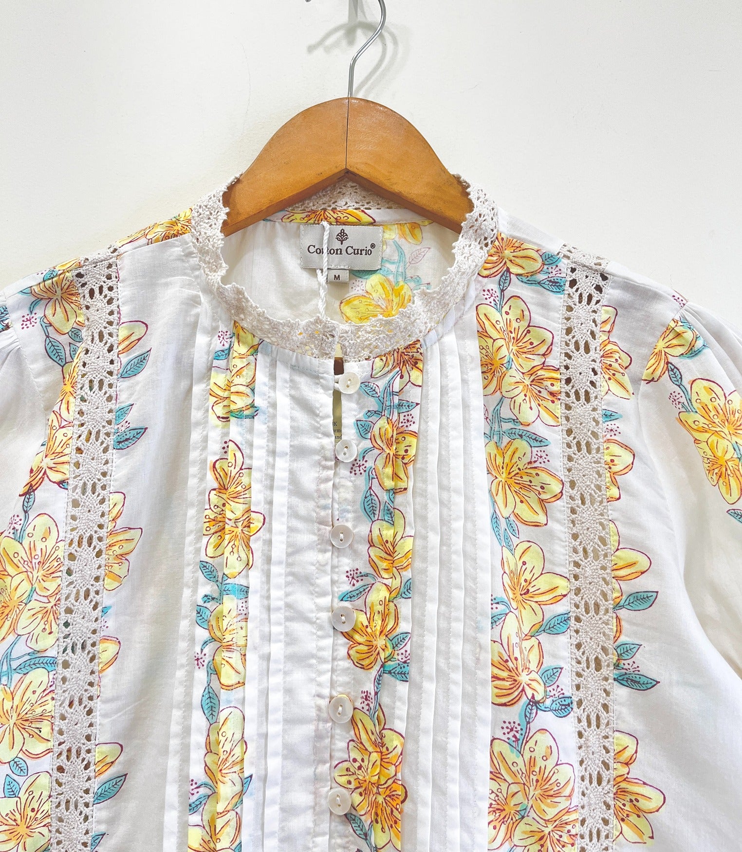 Sunlit Bel Lace Cotton Top