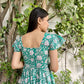 Emerald Beauty Block Printed Dress